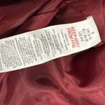 Topshop NWT  oversized cotton collar bomber jacket in burgundy size small Photo 3