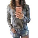 Madewell NWT  ‎ Sound Ribbed Crewneck Tee in Kramer Stripe- L Photo 4