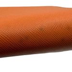 Tory Burch Saffino Orange Leather Sunglasses Case W/ Dustbag Photo 2