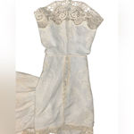 Spiaggia Dolce  Size M Embroidered Bohemian 3/4 Sleeve Blouse Lace Bell Sleeve Photo 3