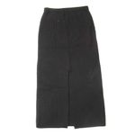 Theory NWT Pull-on Slim Midi in Black Ribbed Felted Wool-Cashmere Skirt P XS Photo 6
