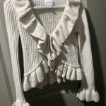 Pink Rose Ruffle Sweater Photo 0