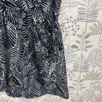 Lumiere Anthro Romper Black White Palm Leave Print Elastic‎ Waist Women's M Size M Photo 3