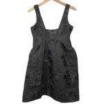 Anthropologie  MAEVE Women’s Black Metallic Brocade Mini Cocktail Dress Photo 2