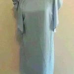 BCBG Maxazria Ice Blue Flutter Sleeve Shift Dress Size XS Photo 0