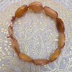 Handcrafted Indian Agate Gemstone Bead Copper Wire Wrapped Bracelet Photo 3