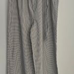OAT New York Dress Pants Womens XL Plaid Pull On Elastic Waist Belted Pockets Photo 0