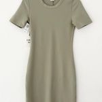 Aritzia  Sunday Best Callie Seagrass Green Bodycon T-Shirt Mini Dress NWT | 2XS Photo 2