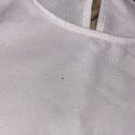 FLAW Elegant White Blouse with Sheer Sleeves pearl sparkles Size M Photo 2