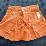 Pilcro  Orange Denim Mini Skirt Photo 0