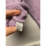 SHANNON PASSERO Knit Sweater Womens Small Purple Denim Pocket Pullover Boho Photo 4