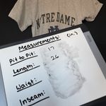 The Cotton Exchange Notre Dame Gray T-Shirt By women's size small casual top Photo 5