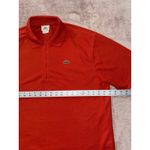 Lacoste sport Polo Shirt Women's Red Zip Neck Made in Spain Sz 6 Photo 6