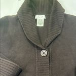 Kate Hill  Chocolate Knit Cardigan Photo 8