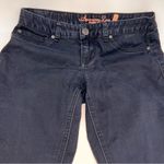American Rag Curvy Juniors Dark Blue Denim Jeans Mid Rise Skinny Leg Size 5R Photo 9