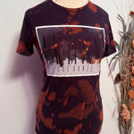 Armani Exchange  Bleach Tie Dye Graphic T-Shirt Women's Top size‎ Xs Photo 0