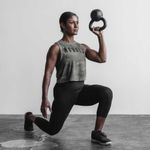 Nobull NWT Women's  Muscle Tank - Small - Heather Gray Camo Photo 4