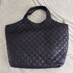 Saint Laurent YSL, iCare Tote Bag and Pouch, Black Quilted Leather Photo 6