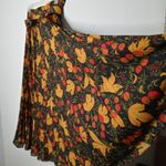 Elissa of California fall leaf print pleated skirt Orange Size undefined Photo 1