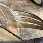 East 5th Vintage  Brown Leather Open Toe Heels Shoes Women’s Size 6 Buckle Photo 8