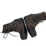 Sorel Joan Of Arctic Wedge II Ankle Boots Brown Leather Womens 9.5 Rugged Photo 8
