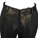 ASOS Gold & Black Metallic Snakeskin Pants Goth Rocker Style, Skinny/Straight Photo 6