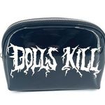 Dolls Kill  Black Zip Closure Makeup Bag NWOT Photo 0