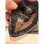 Black Genuine Leather Gloves Women’s Sz 7 100% Cashmere Lined Medium Driving Photo 2