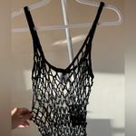 NWT Valiant Paris Black Beaded Crochet Knit Dress Beach Cover Up Cotton Photo 1