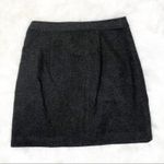 Loft NWT Gray Wool Blend Floral Embroidered Mini Skirt Fall Photo 2