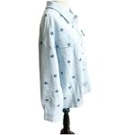 Dance & Marvel  Suede Star Jacket Size Large NWT Blue Collared Western Rodeo Photo 4