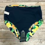 Old Navy Blue Yellow White High Waisted Side Tie Lemons Oranges Bikini Bottom Photo 4