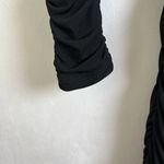 Michael Costello x Revolve Black Ruched Long Sleeve Mini Dress XS Bodycon Photo 4