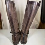 Cole Haan  Brown Nubuck Leather Riding Boots Nike Air Soles Women's Size 7.5 B Photo 4