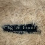 Rag and Bone Bailey Sunset Orange Suede Faux-Shearling Lined Slide Sandal Size 38 Photo 3