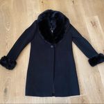 Forever New  Classic Coat with  Faux Fur Collar and Removable Fur Cuffs Photo 0
