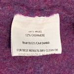 Eileen Fisher  Cardigan Knit Sweater Blazer Wool Cashmere Purple Womens Sz Small Photo 2