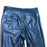 Gap  Cheeky Straight‎ High Rise Black Faux Leather Pants Women's Size 31/12R Photo 6