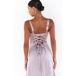 Show Me Your Mumu Clarissa Corset Dress in Dusty Purple Luxe Satin XS NWT Photo 7