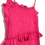 Guess M Pink Milania Tier Ruffle Dress Girlhood Princess Coquette Party Brunch Photo 7