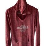 Hard Rock Cafe London  Long Sleeve Red Lightweight Hoodie Women’s Size Small Photo 0