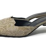 via spiga tan lace mules, made in Italy, size 8.5 Photo 3