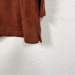 LOGO By Lori Goldstein Logo Lori Goldstein Brown Animal Print Trim Cowl Neck Tunic Sweater Womens S Photo 8