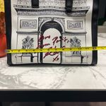 Karl Lagerfeld  Black and White Tote with Red Signature Photo 7