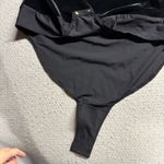 J.Crew Vintage Black Velvet Velour Long Sleeve Women's Bodysuit Size XLarge NWT Photo 2