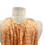 Current Air Los Angeles The Wyland Dress Smocked Mini Orange Floral Size Small Photo 10