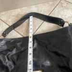 Michael Kors  Black Patent Leather Satchel Shoulder Bag Designer Purse EUC Photo 11