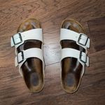 Birkenstock White Arizona Sandals Photo 0