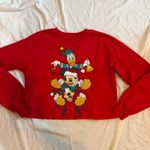Disney  Mickey and friends Christmas cropped crewneck  Photo 2