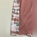 Bobeau  Brown and Green Short Sleeve Tie Dye Blouse - Size Large - VGUC Photo 2
